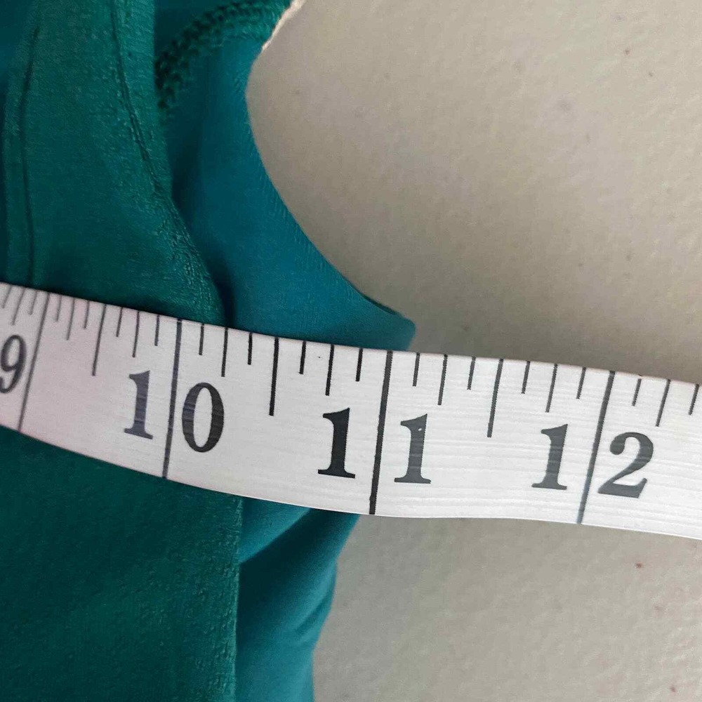 Lululemon Workout All Sport Support Tank Womens 2 Green Layered Racer Back - Picture 7 of 9
